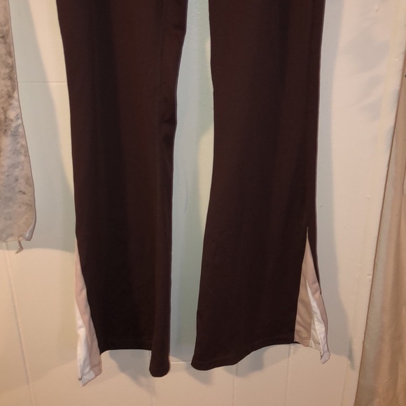 Wilo the Label Brown Colorblock NWOT Size Large Flare Leggings - Picture 4 of 10